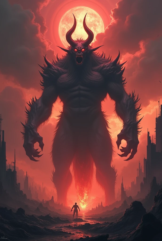 estilo Horror(Monstro vermelho, has no eyes, garras),8k,estilo medieval, tormenta 20 --auto