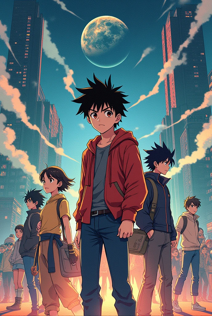 An anime style comic book