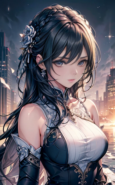 ((top quality)),(ultra high resolution),(very detailed),(detailed description),((Best Animation)),(Best work of art),sharp,claire,ultra-precise art,Amazing descriptive art,The beauty of intricate and meticulous detail:1.3, ((female:1.5)),music,Melodic, black hair
