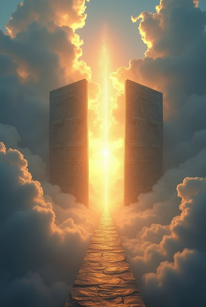 Eternal Gate Heavenly Path between the clouds