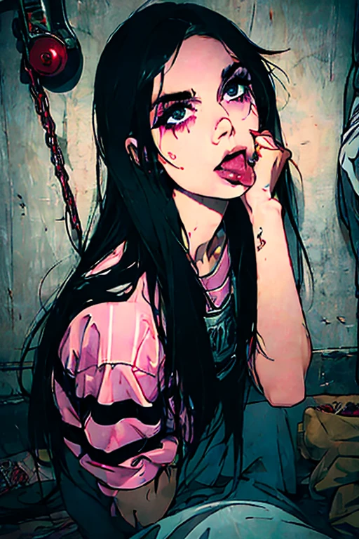 ((Vulgarity)),Portraiture, One girl, (Sex addict, Prisoner),Gonzo Porn