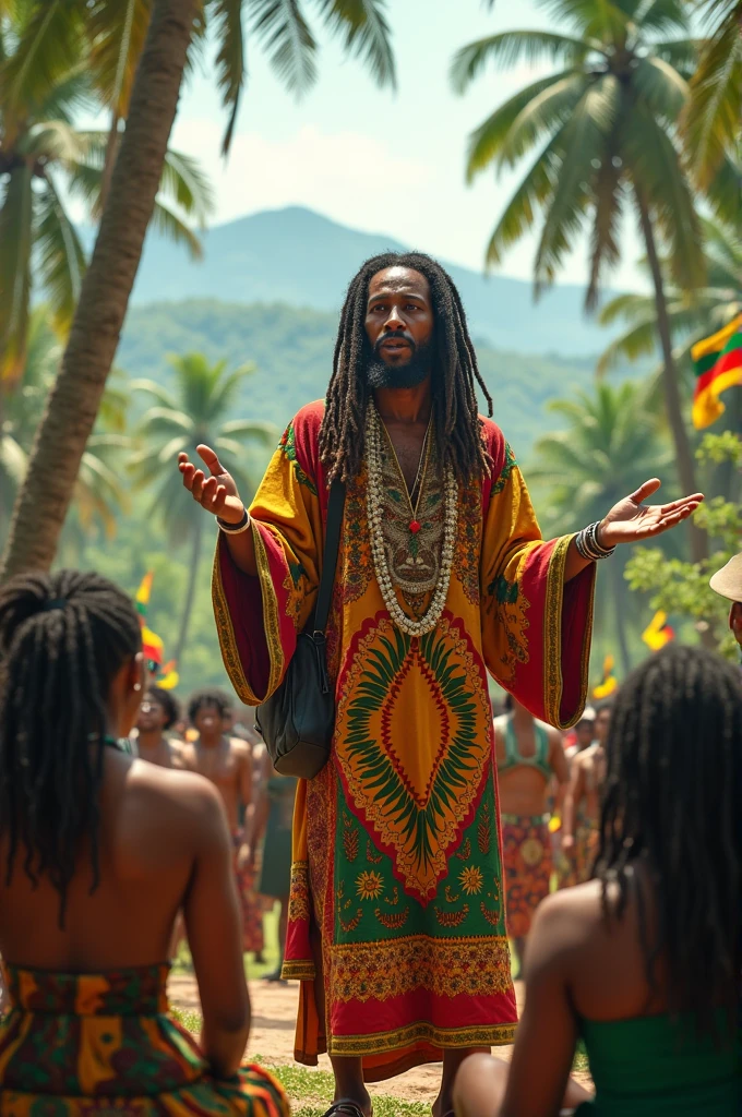 A best guide of tourism ever. A rastafari person.