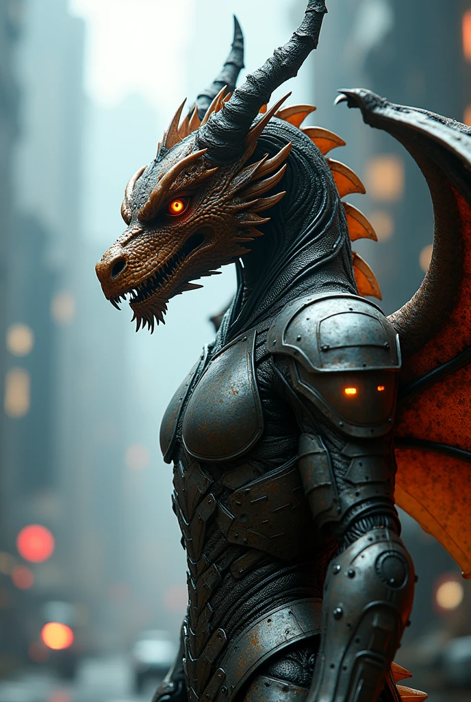 (dragon in armor 1.2), Full body image, (complex elements), (Cyberpunk Style 1.5), (futurism 1.2), robotic eye, (on spaceship 1.3)