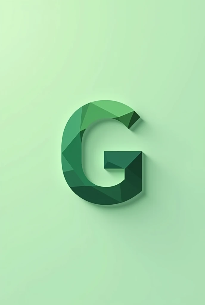 Minimalist logo for freelance graphic designer “Gama” with pleasant green tones