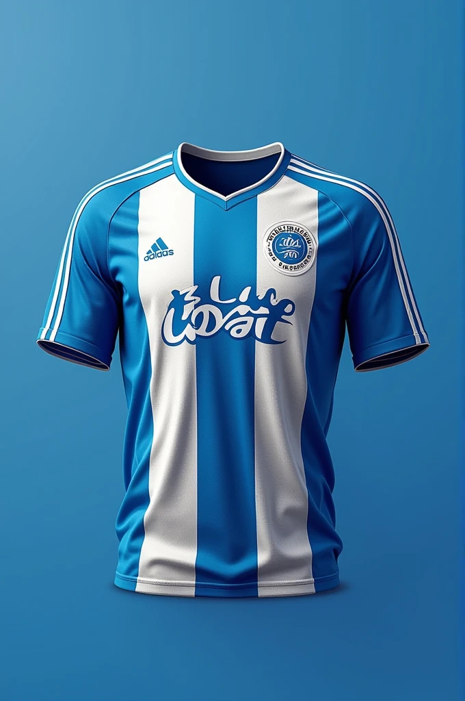 make a shirt for a football team, something that reminds you of the sea. O nome do time é Blue Coast. Their founders want a mention for each of them, are in them: Leonardo, Leonardo, Arthur and Felipe put their name or initials on the emblem