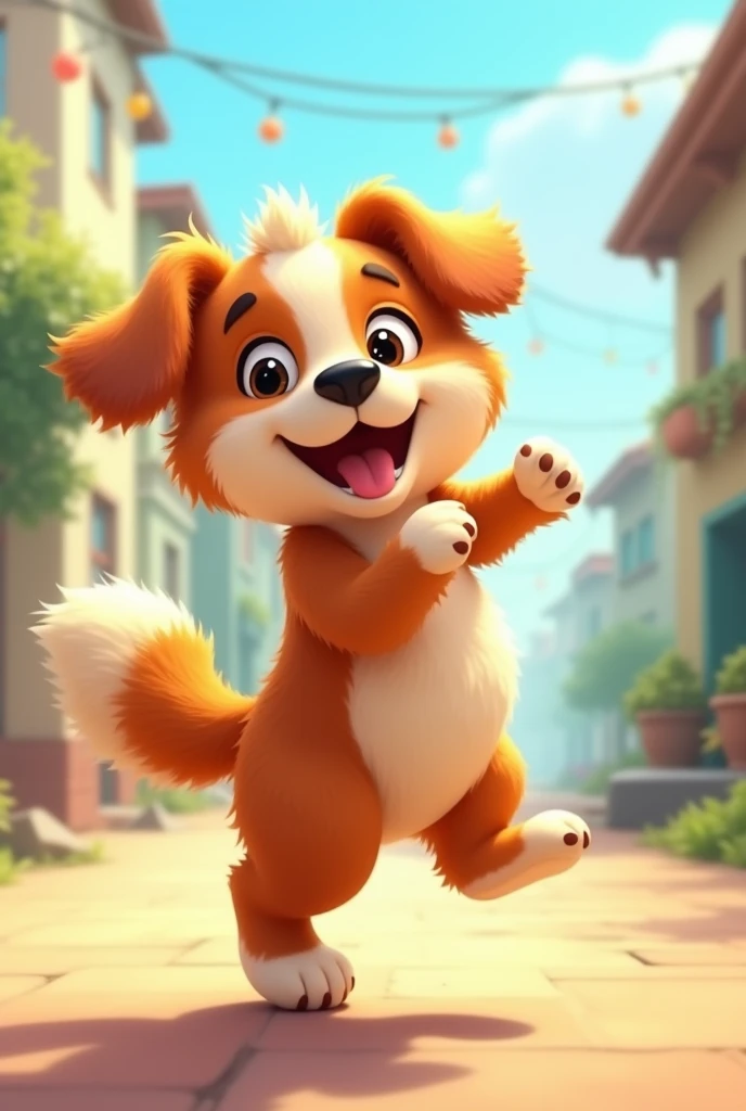 a dog dancing 