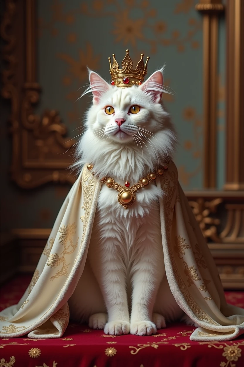 Europe、The prosperous royal city、The corrupt aristocracy、、The ladder of rights、hymn,A white cat is crowned queen