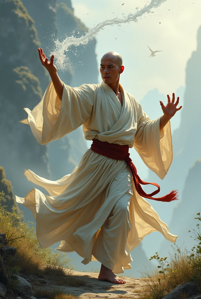 Make a fighting monk who has wind powers
