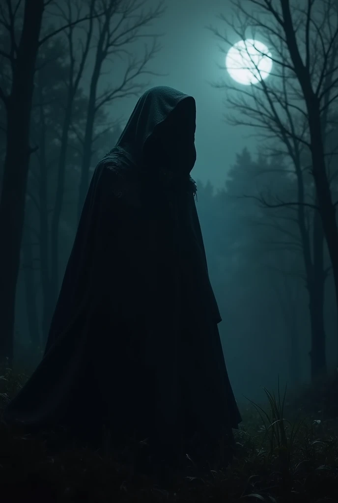 Lurking in the shadows under dark veil of night