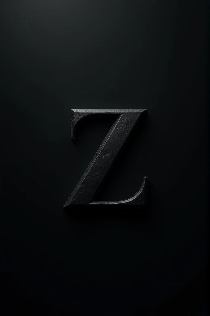The letter z in the center of the screen dark theme