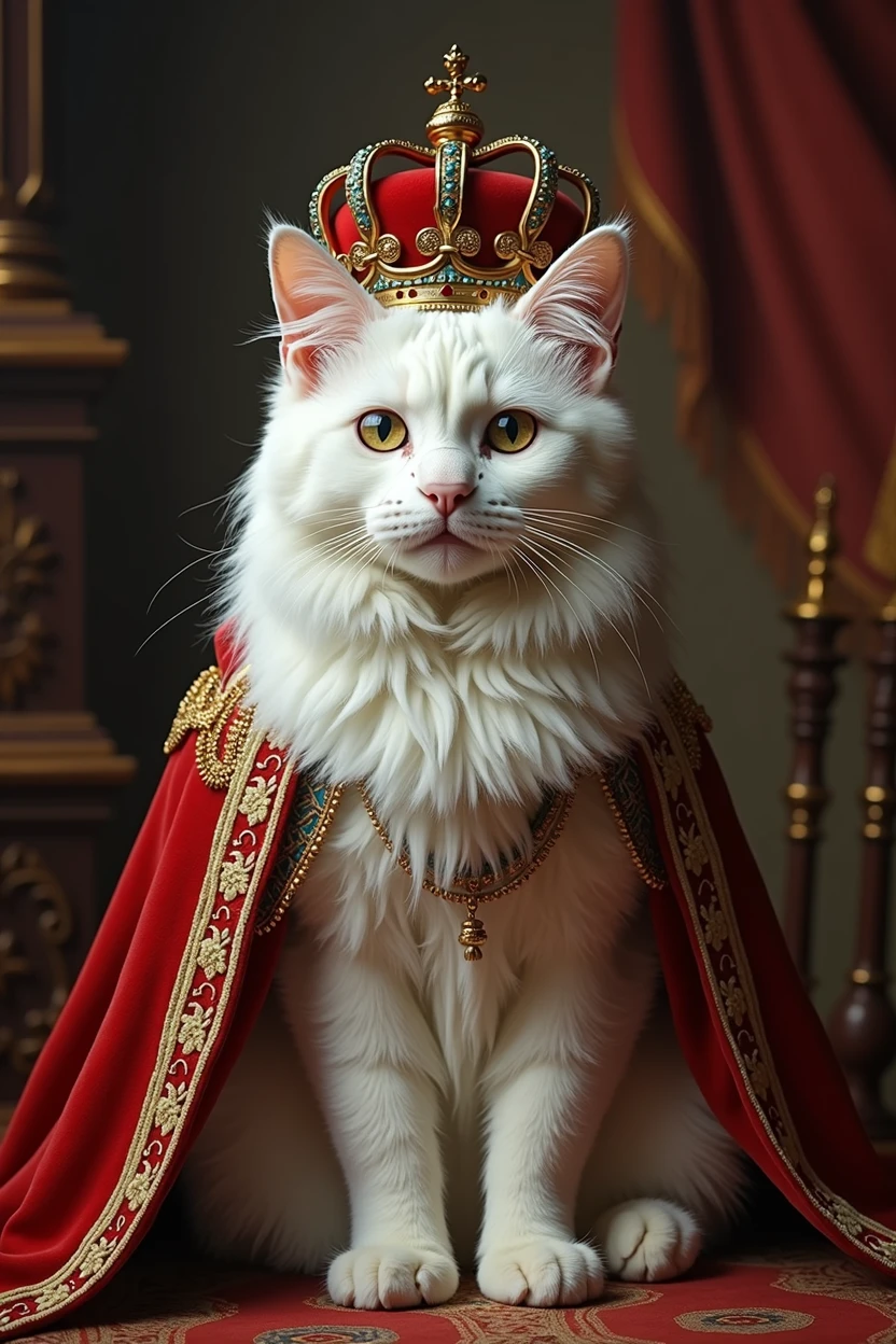 Europe、The prosperous royal city、The corrupt aristocracy、Blood、The ladder of rights、hymn，A white cat is crowned king