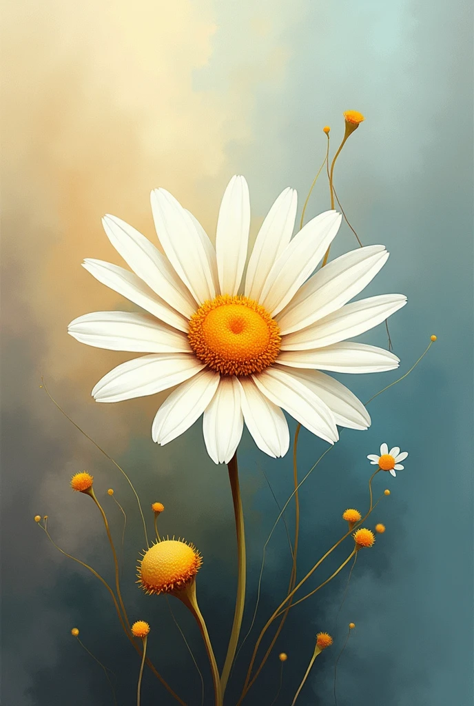 Daisy flower abstraction