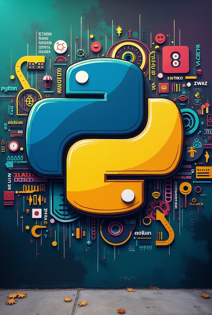 Make wall paint about Python language script 