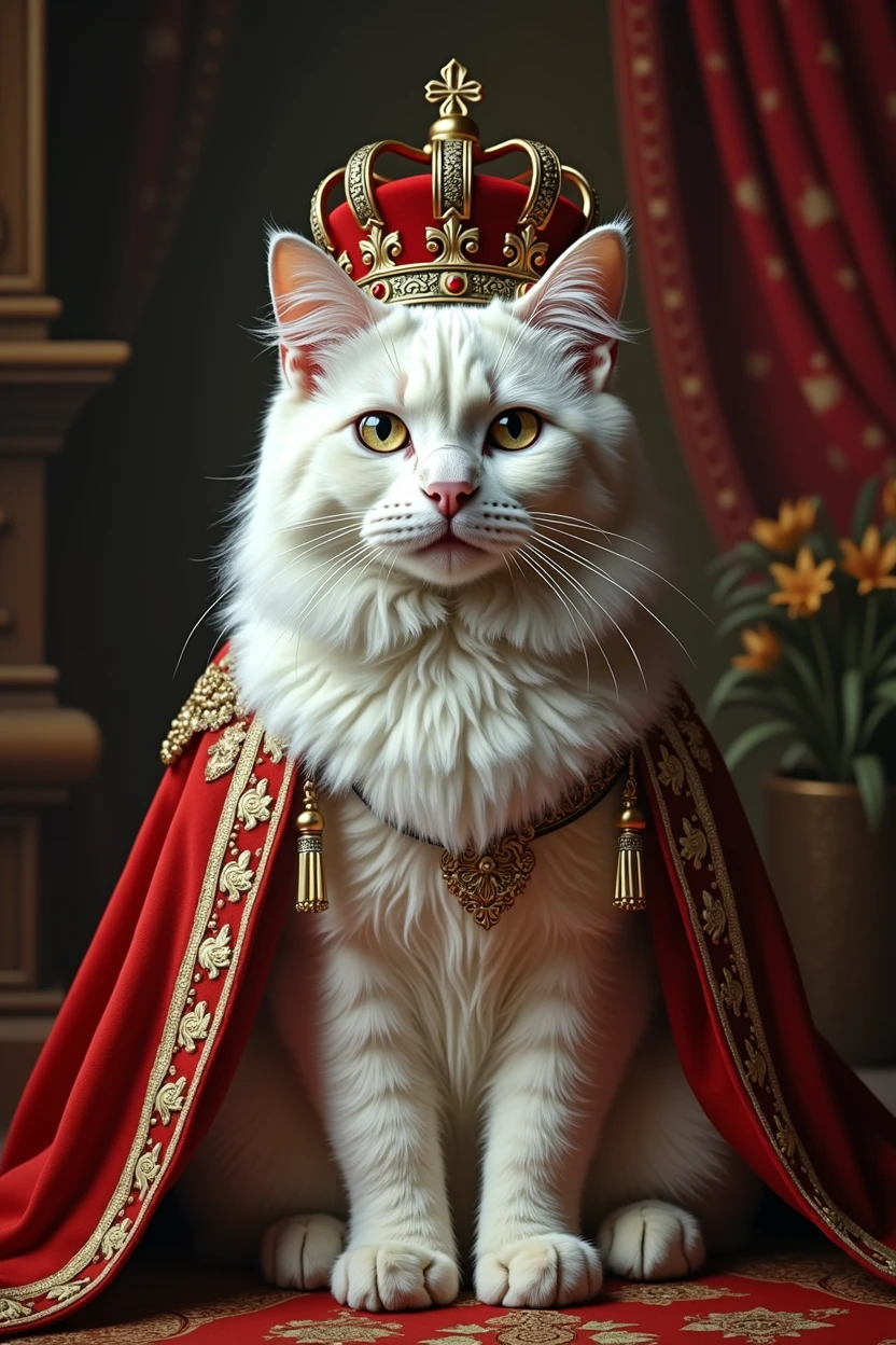 Europe、The prosperous royal city、The corrupt aristocracy、Blood、The ladder of rights、hymn,A white cat is crowned king