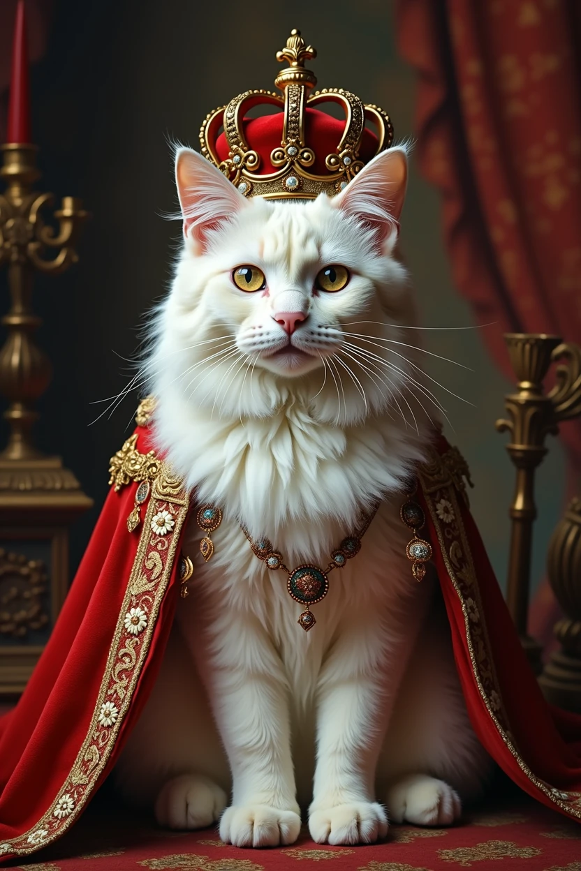 Europe、The prosperous royal city、The corrupt aristocracy、Blood、The ladder of rights、hymn,A white cat is crowned king
