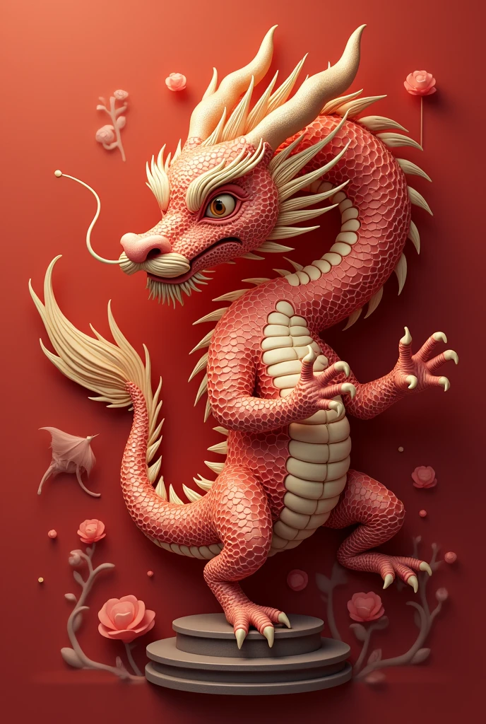 Dragon,adult,red,