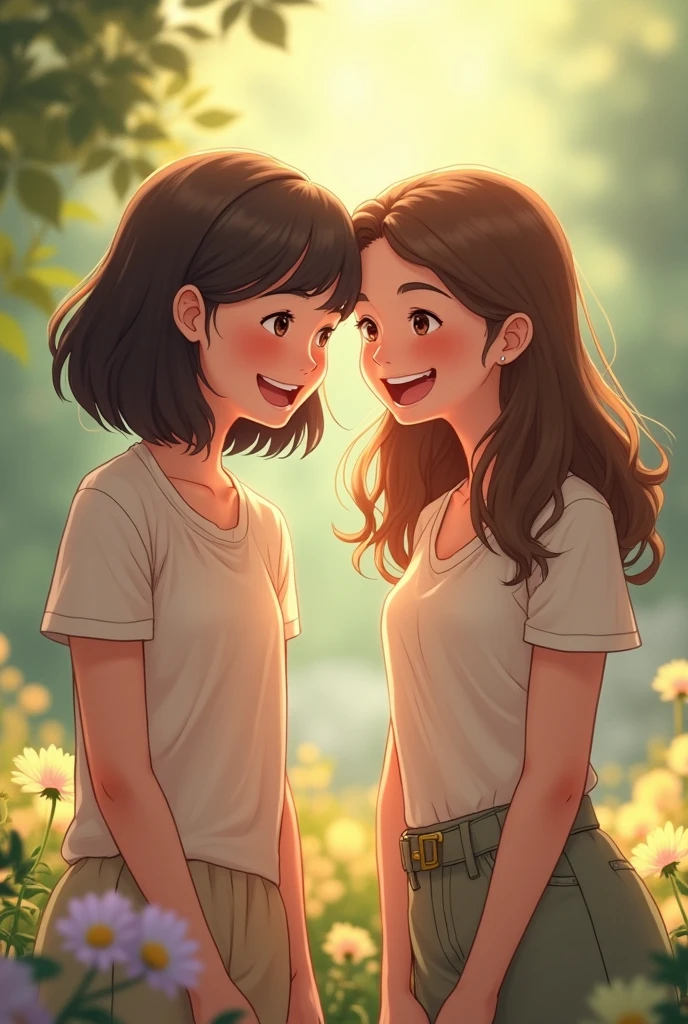 Girls with good friendship