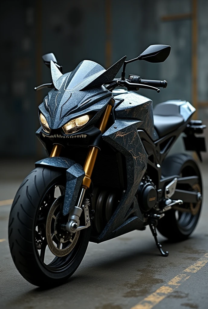 Ns200 bike , tank is wrapped on wolf design, look like monster