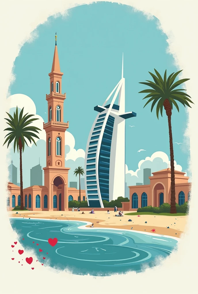 generate a logo for a touristic campaign called 'Dubai through my eyes'