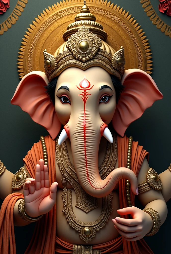 Ganesha's face should be made with SBDA letters