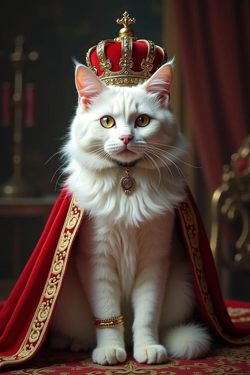 Europe、The prosperous royal city、The corrupt aristocracy、Blood、The ladder of rights、hymn,A white cat is crowned king