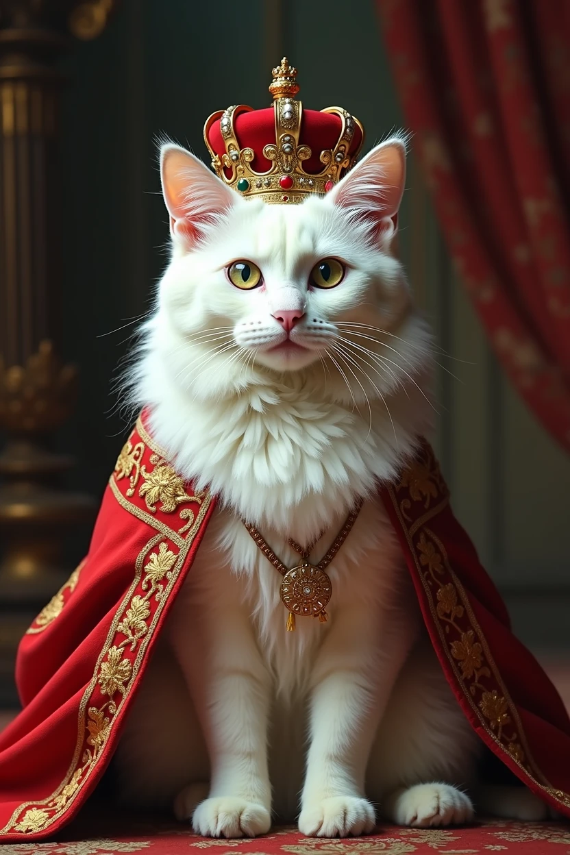 Europe、The prosperous royal city、The corrupt aristocracy、Blood、The ladder of rights、hymn,A white cat is crowned king