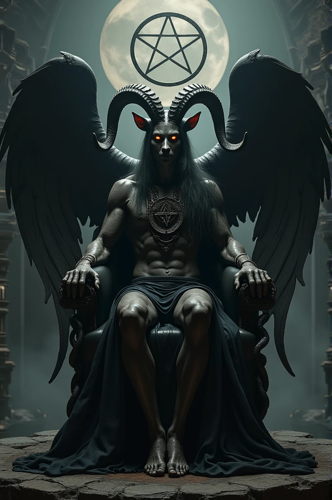 Photorealism creates an image of baphomet