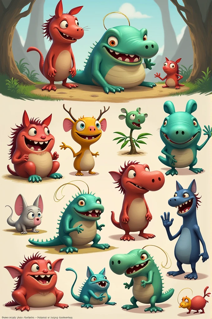 Funny game art style theme