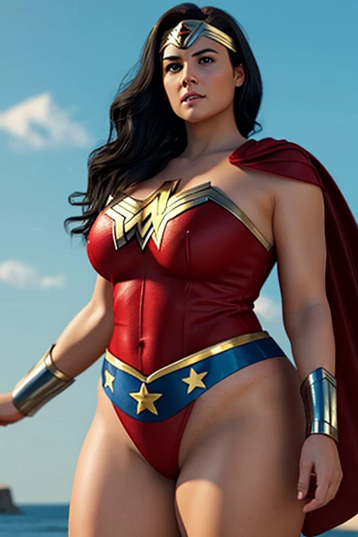 Wonderwoman bbw 3d realistic