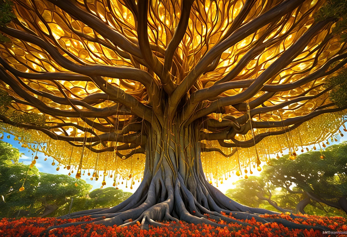 - Artistic Image Prompt Structure:
"An artistic interpretation of a banyan tree and honey as a symbol of abundance and vitality, with swirling patterns and vibrant colors highlighting the symbiotic relationship between the bounty of nature and the sweetness of life, Artistic Fig Tree and Honey, bountiful harvest, Whimsical Atmosphere, digitalpainting, Imaginative Expression, Adobe Photoshop, medium shot, Fantasy lighting, high détail, 8K resolution."
