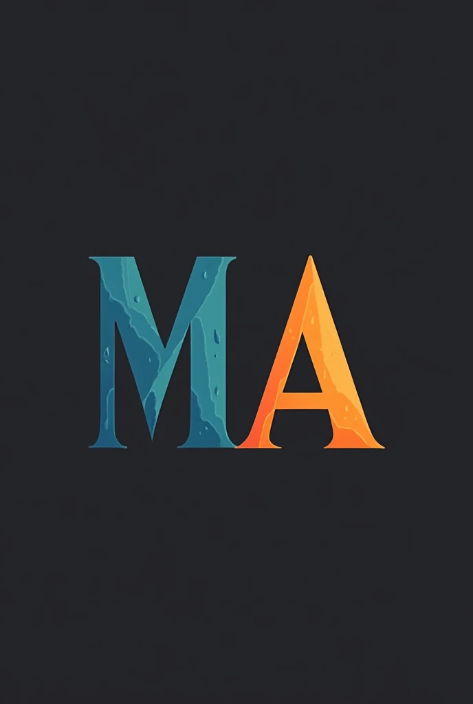 Initial letters M and A together with a simple design