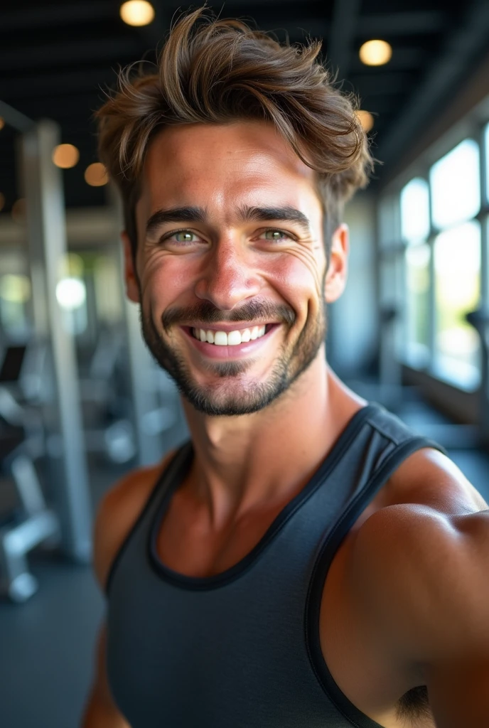Chris hemesworth selfie gym