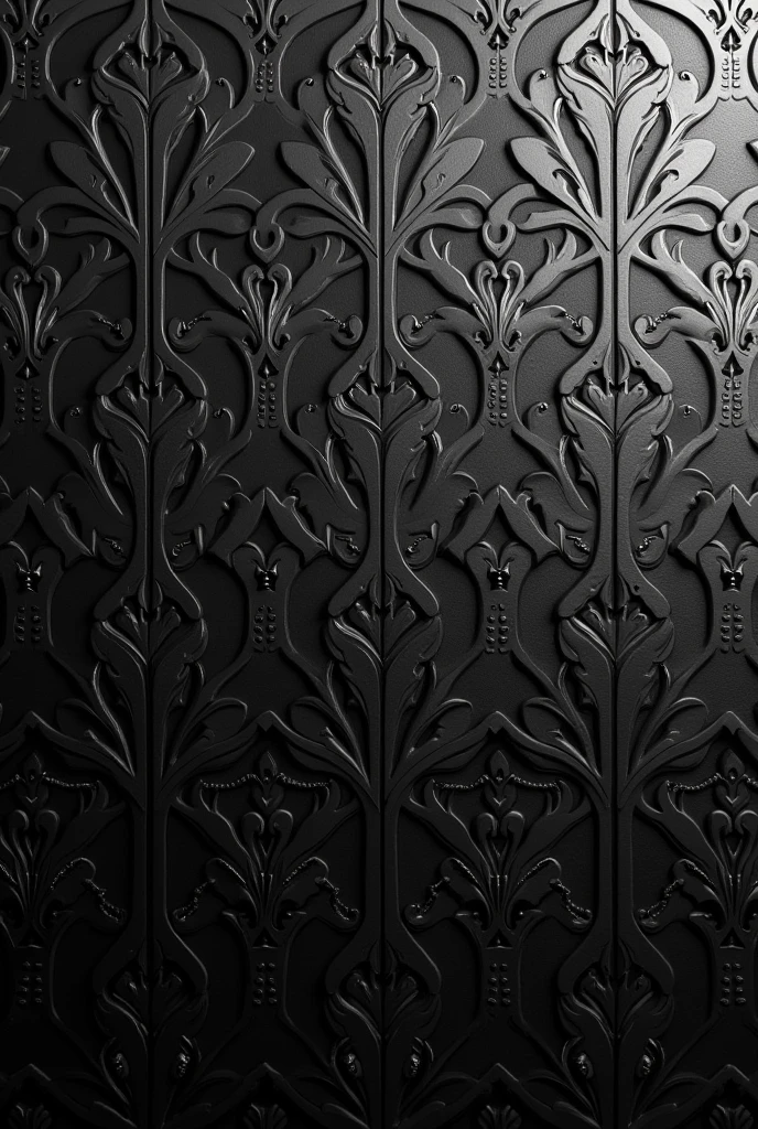 Black and gray metal luxury minimalist baroque small repetitive pattern background photo