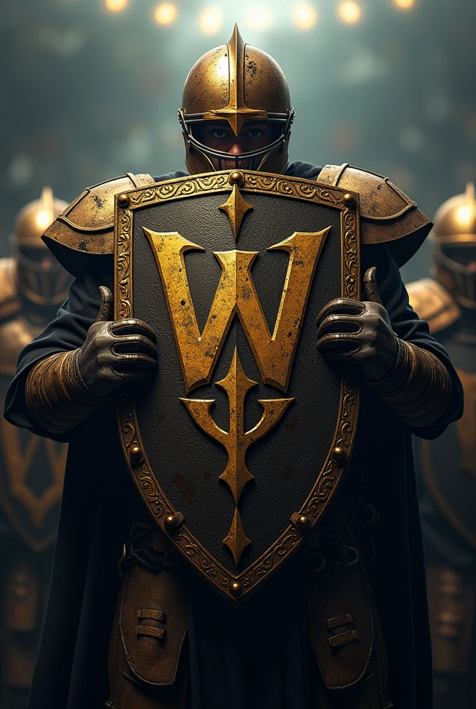 Golden Warriors football shield 