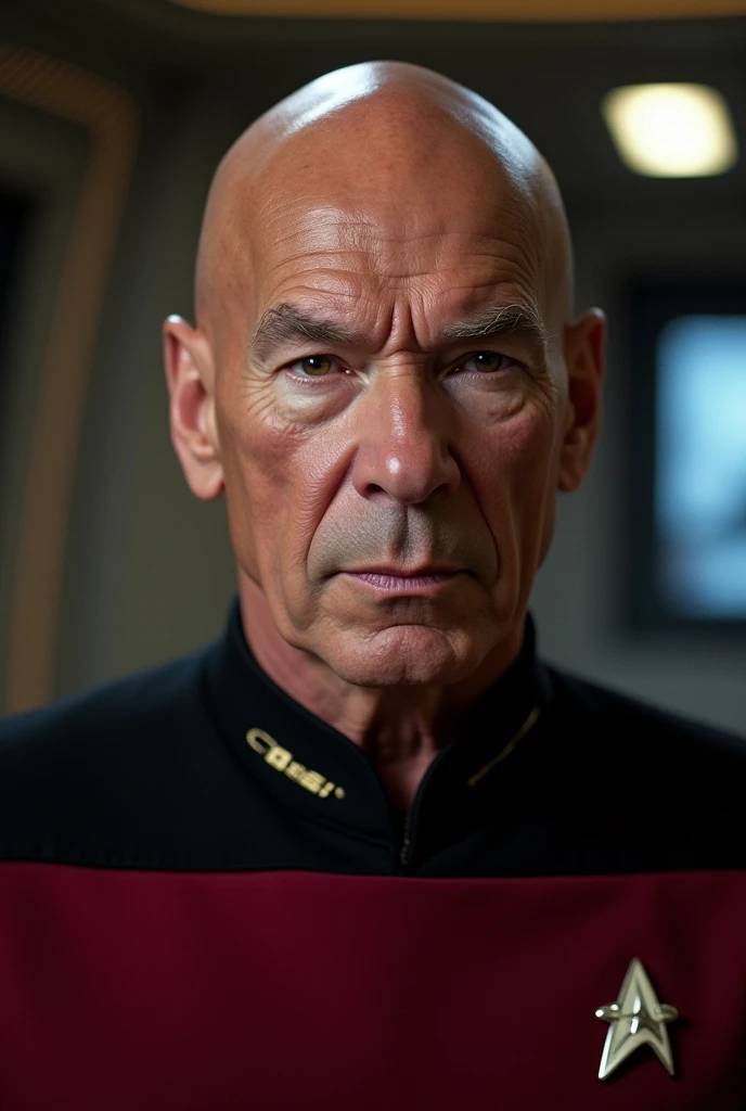 Patrick Stewart as captain Picard