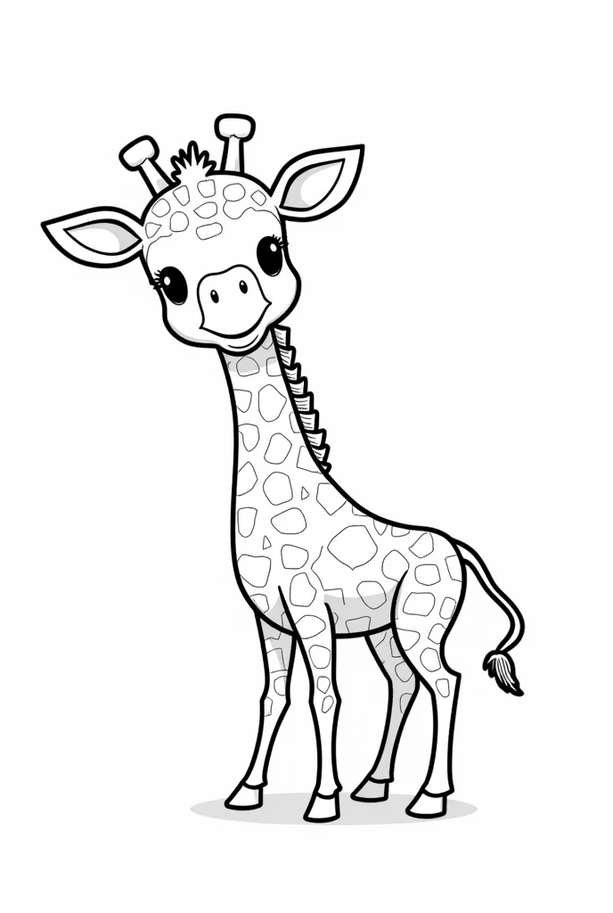 cute girafe to coloring