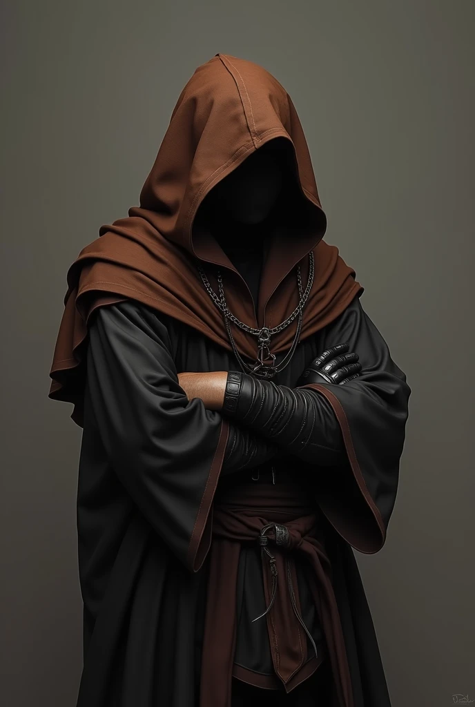 Instead of black, let his hood be brown