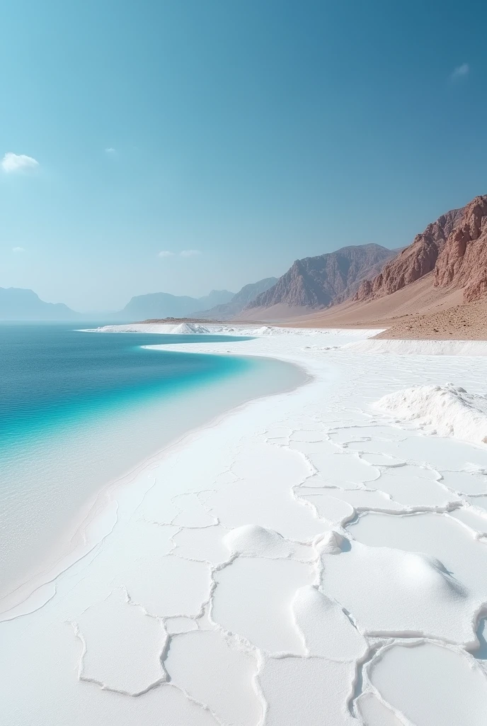 Dead Sea where there is salt