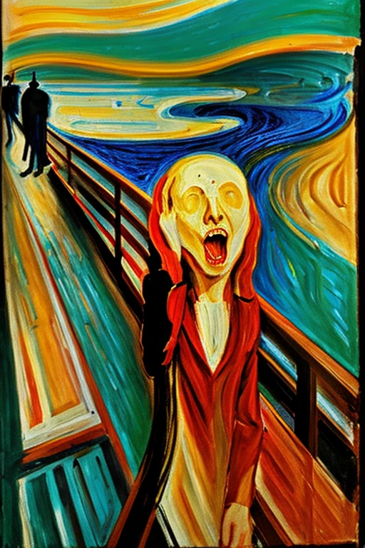 create the work “The Scream” with the theme - “The Scream of Nature”.