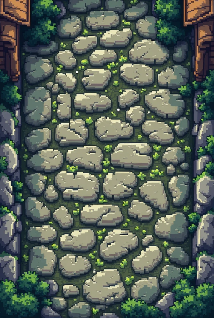 texture pic of a pixelated street block like mossy cobblestone for a 2d game environment