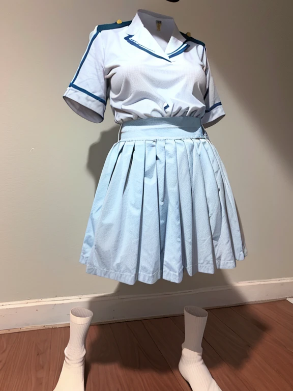 You can even see the feet, (Arch your back), Be patient with peeing, mini skirt, (From below), uniform, (can not see, No humans, Headless, Faceless:1.5), Cute big tits, (8k, RAW Photos, Highest quality, masterpiece:1.2), (Realistic, photo-Realistic:1.37), Photon Mapping, Radio City, ((Hasselblad Photography)), Physically Based Rendering, whole body, socks