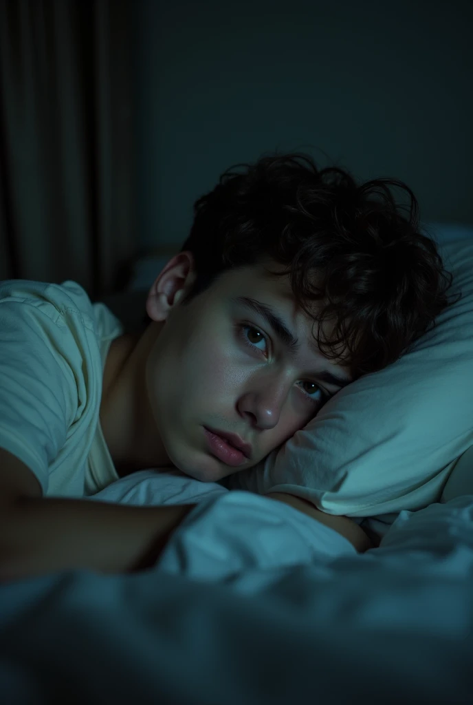 . INT. APARTMENT - BED - NIGHT

Shot 2: Close-up of Alex lying on his bed.

Alex (17) appears tired and hungry. He glances around the room, reflecting his current state of need.