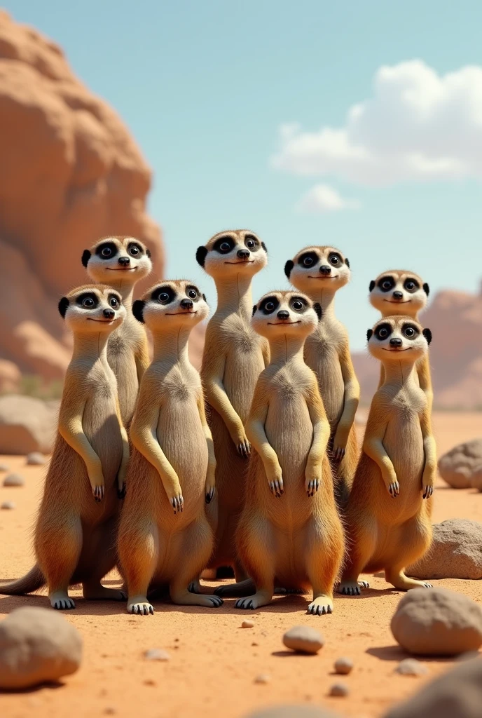 8 meerkats