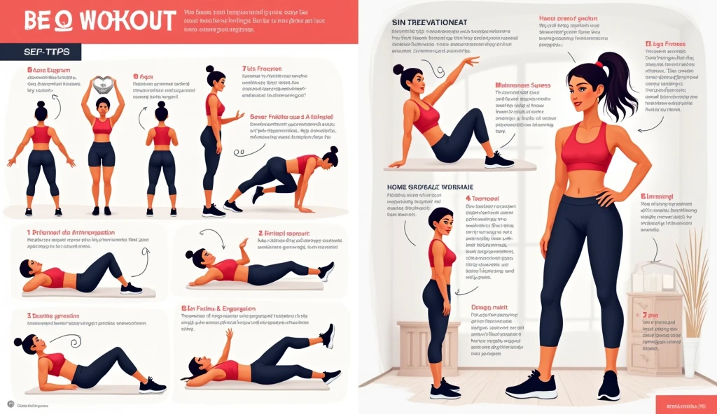 Creat a women provided beginner's workout training