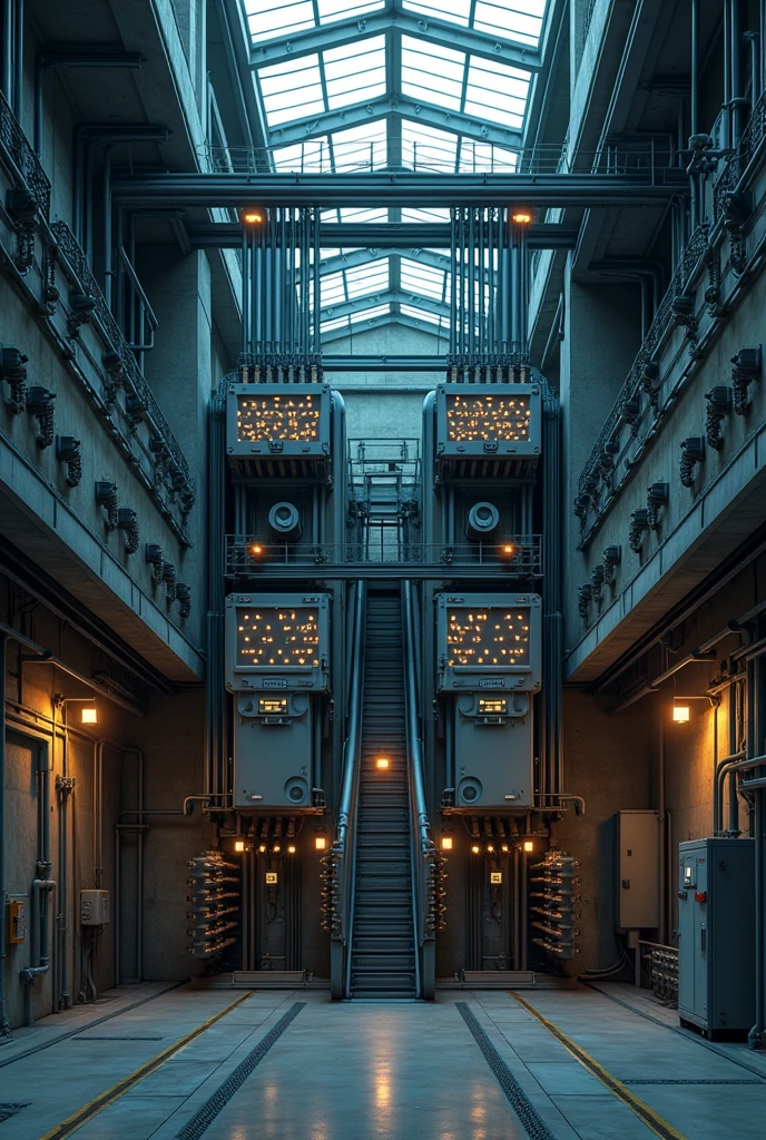 Industrial electricity installation 