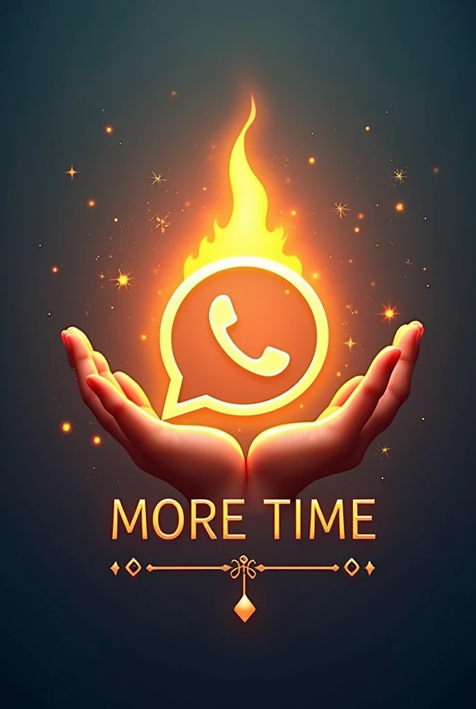 I would like you to create an image for me. I created a WhatsApp group for devotionals with young people... The name of this group is MORE TIME. Could you create an image for our group?, this image being a whatsapp logo? From this information