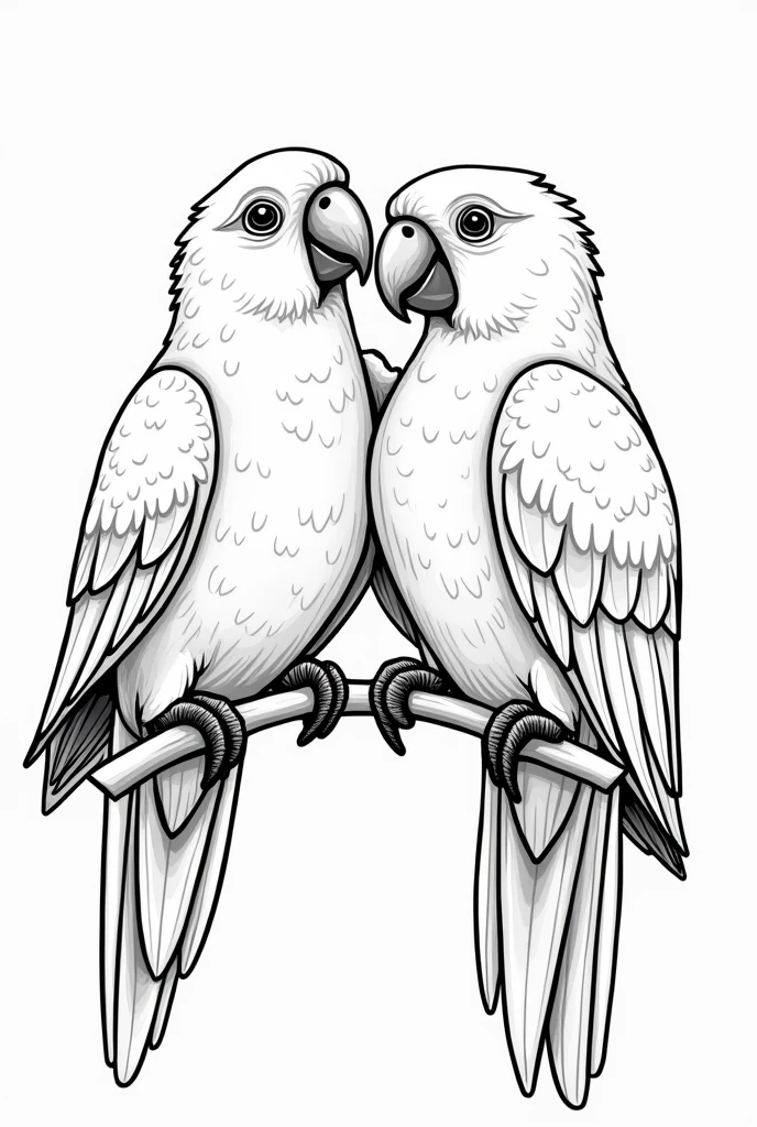 cute parrots to coloring