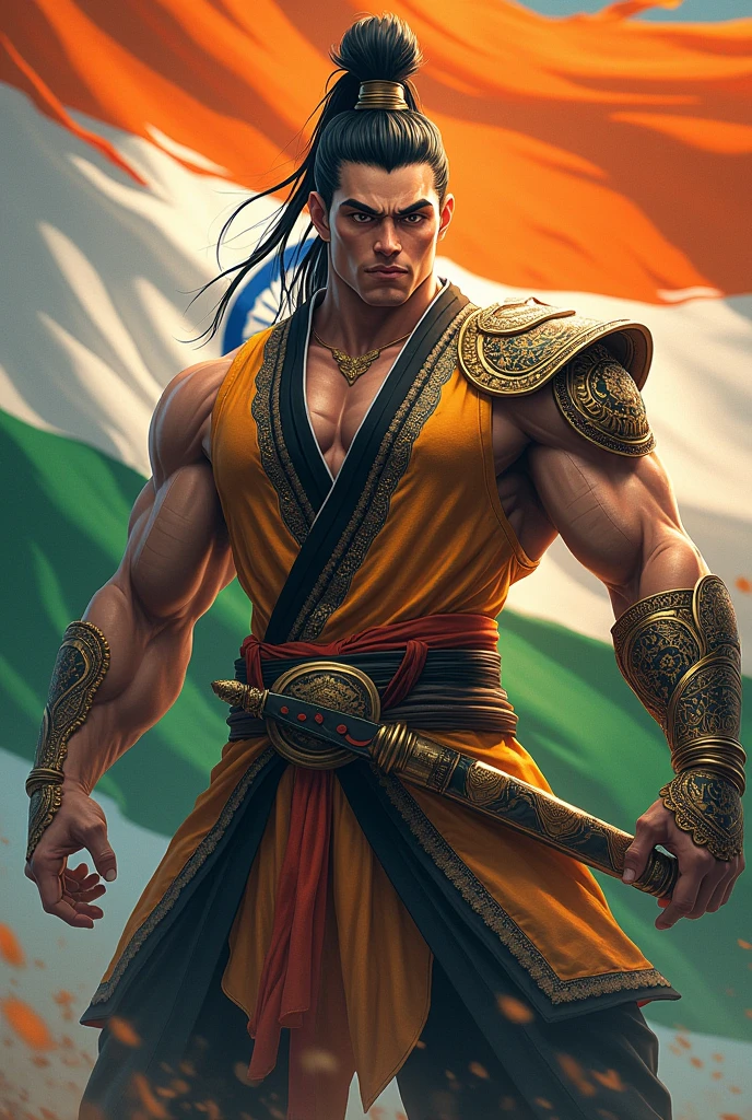 Tengen Uzui with indian flag