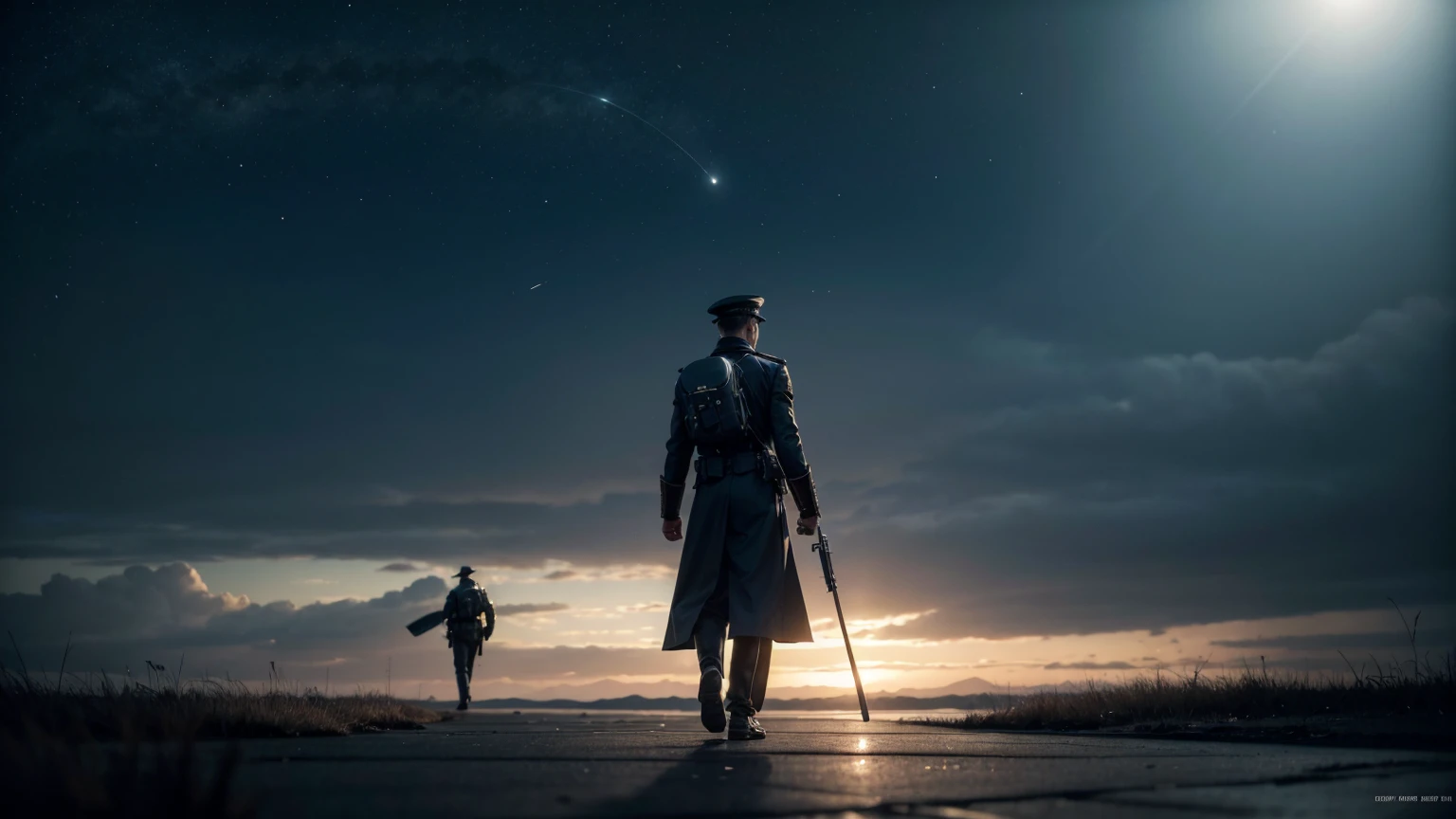 Image by Charles Holmes, dressed in his well-known costume and famous uniform, walking back and forth within an environment with the designations B-112 and B-212. The environment must be a modern and well-lit space, with technological details and an atmosphere of concentration. Holmes is on the move, with a thoughtful expression and his gaze turned towards the horizon, reflecting on an investigation. The image must be detailed, with high quality and a realistic touch."