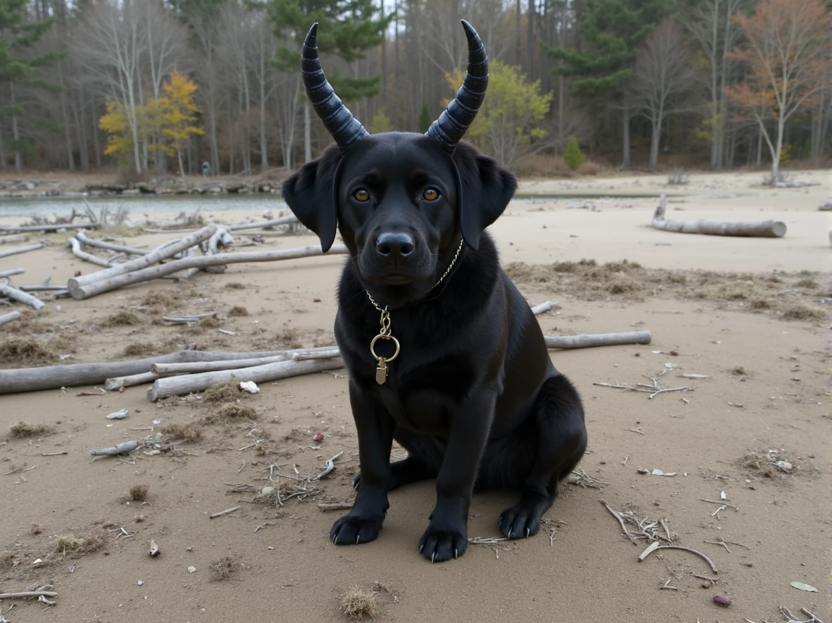diablo dog, hell spawn, demon horns